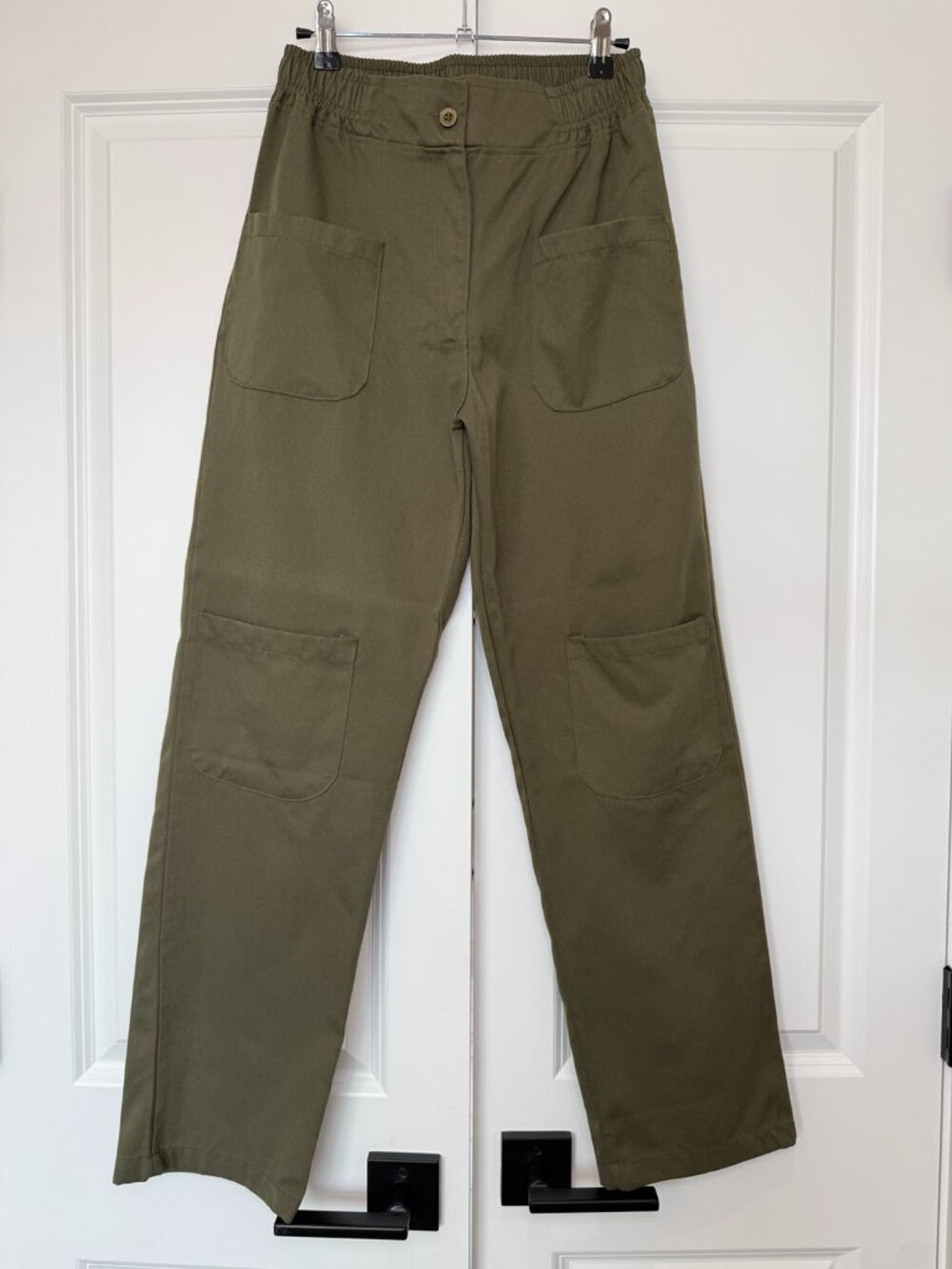 PrettyLittleThing Olive Green Cargo Pants US 2